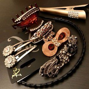 7-Piece Set Hair Accessories (+ 12 Hair Ties)